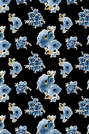 水墨印花华亿平台图片