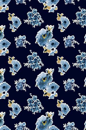 水墨印花华亿平台图片