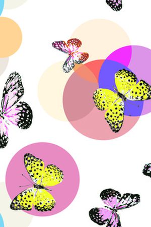 彩色圆印花华亿平台图片