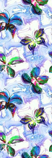 蝴蝶印花华亿平台图片