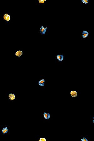 海洋生物、贝壳、手绘、男装衬衫印花华亿平台图片