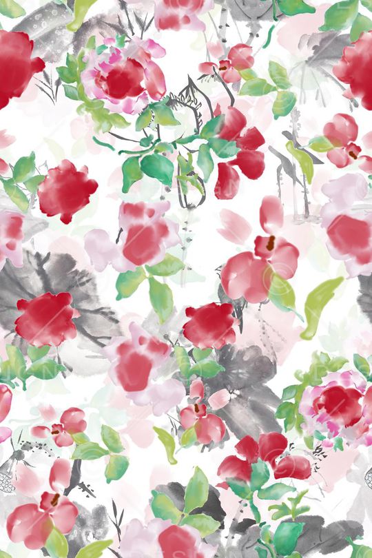 花朵印花华亿平台图片