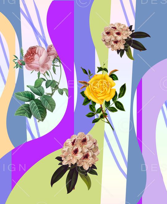 条纹印花华亿平台图片