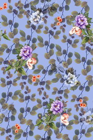 牡丹印花华亿平台图片