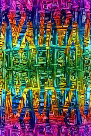 条纹笔触印花华亿平台图片