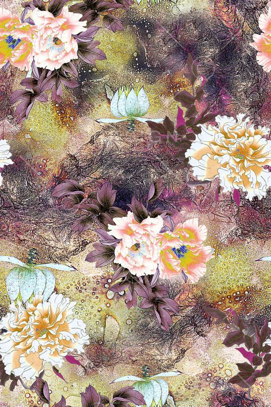 中国风印花华亿平台图片