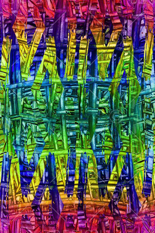 条纹笔触印花华亿平台图片