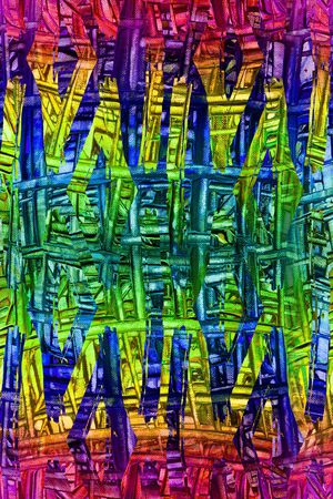 条纹笔触印花华亿平台图片