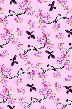 中国风印花华亿平台图片