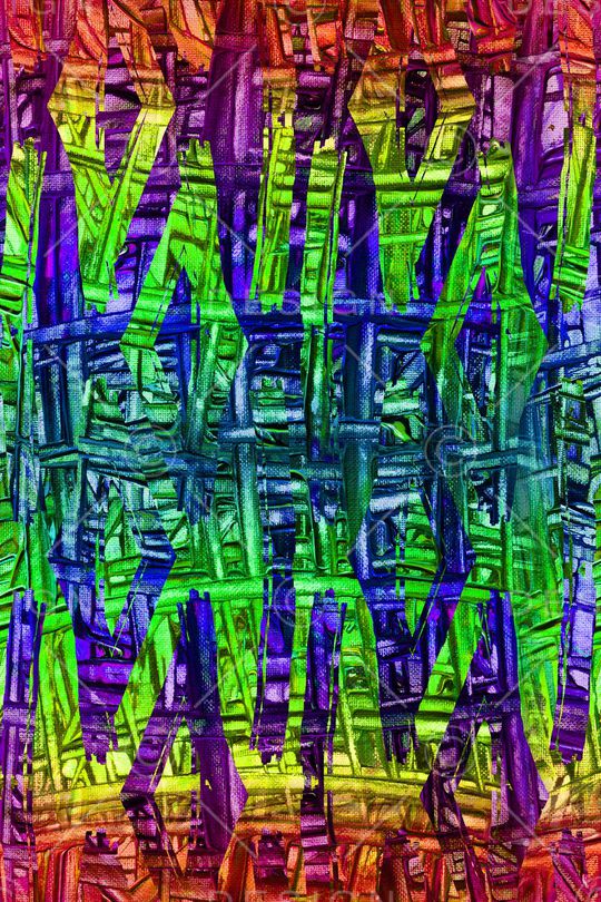 条纹笔触印花华亿平台图片