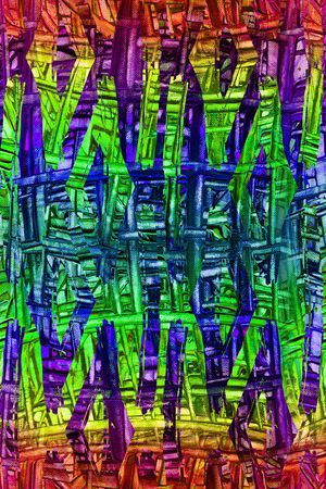 条纹笔触印花华亿平台图片