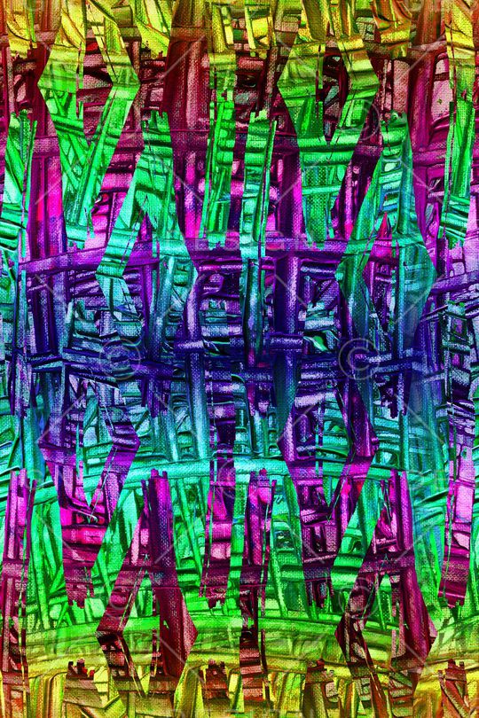 条纹笔触印花华亿平台图片