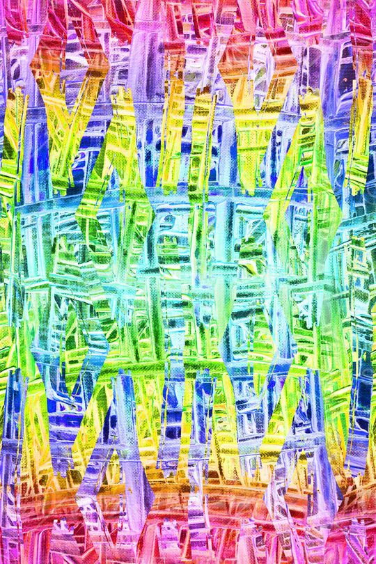 条纹笔触印花华亿平台图片