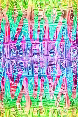 条纹笔触印花华亿平台图片