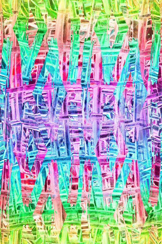 条纹笔触印花华亿平台图片