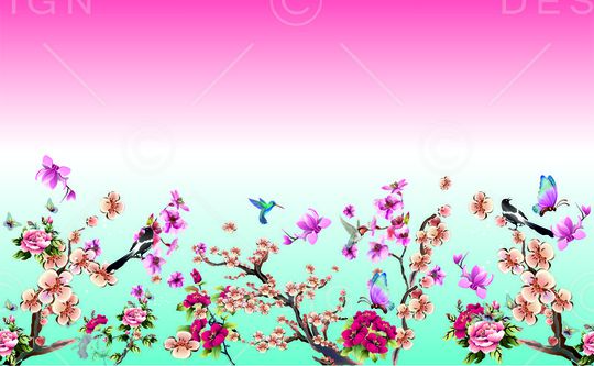 flowers印花华亿平台图片