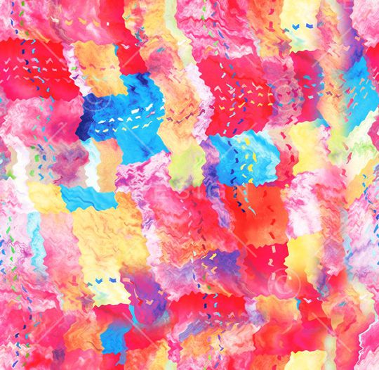 几何拼凑印花华亿平台图片