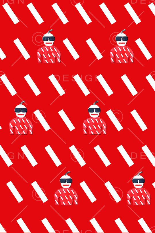 小方块印花华亿平台图片