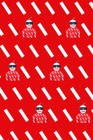 小方块印花华亿平台图片