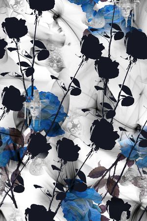 玫瑰印花华亿平台图片