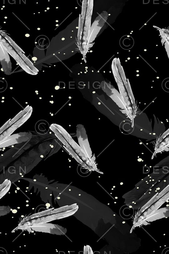 羽毛印花华亿平台图片