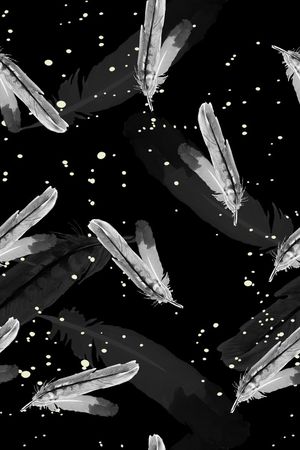 羽毛印花华亿平台图片