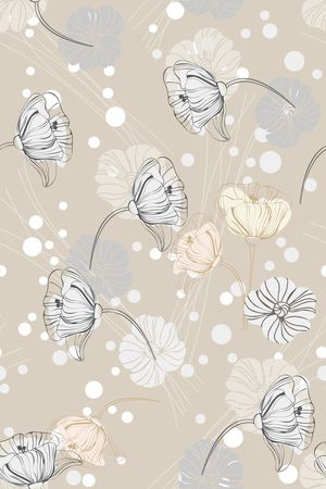 小清新花卉印花华亿平台图片