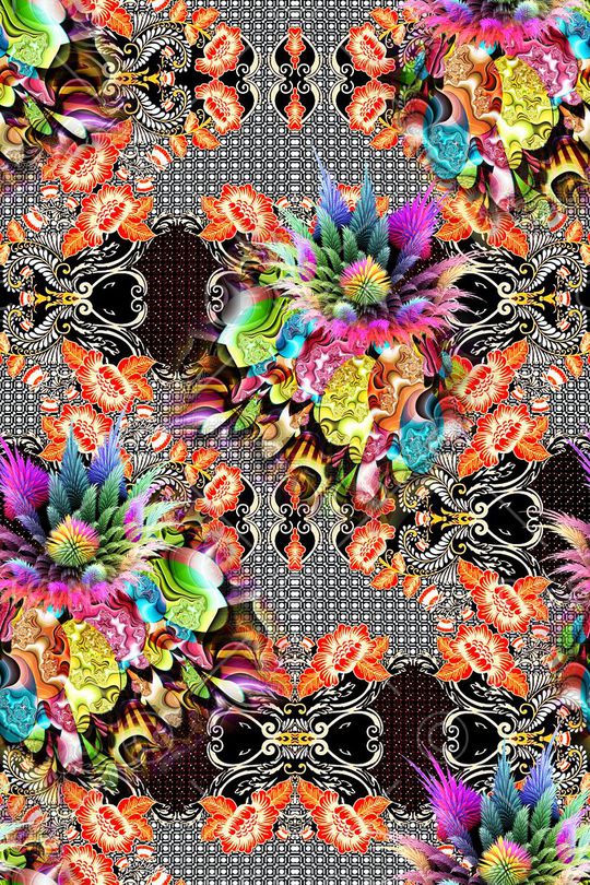 抽象印花华亿平台图片