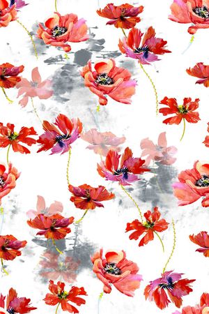 水墨印花华亿平台图片