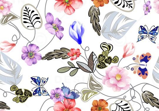 2017年春夏女装手绘华亿平台印花华亿平台图片