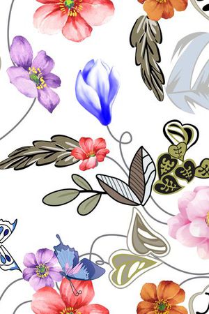 2017年春夏女装手绘华亿平台印花华亿平台图片