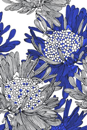 抽象花卉印花华亿平台图片