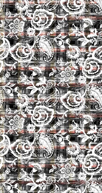 638330-格子底纹加蕾丝华亿平台