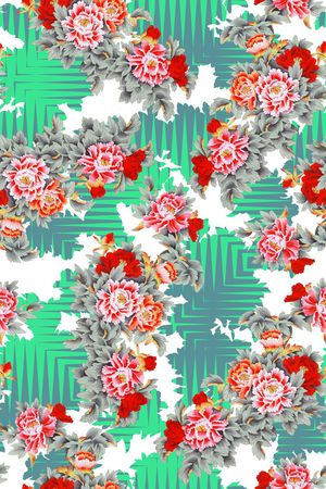 中国风印花华亿平台图片