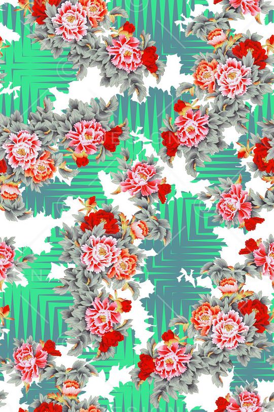 中国风印花华亿平台图片