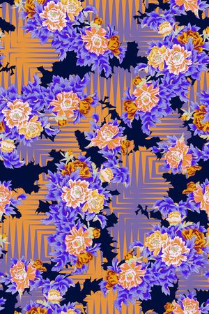 中国风印花华亿平台图片