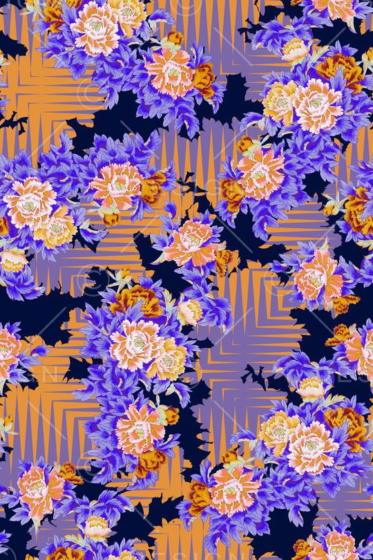 中国风印花华亿平台图片