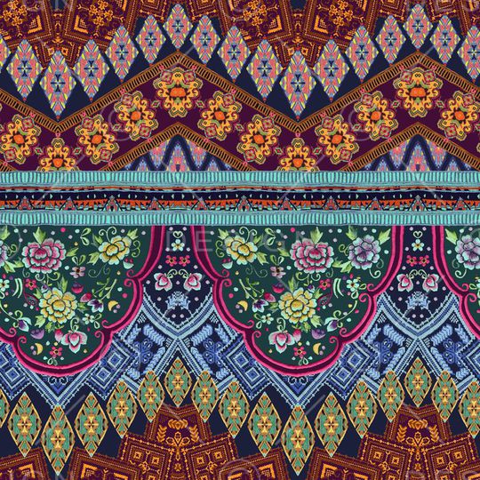 腰果印花华亿平台图片