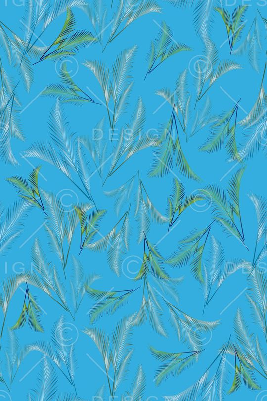 棕榈叶印花华亿平台图片