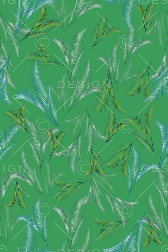 棕榈叶印花华亿平台图片