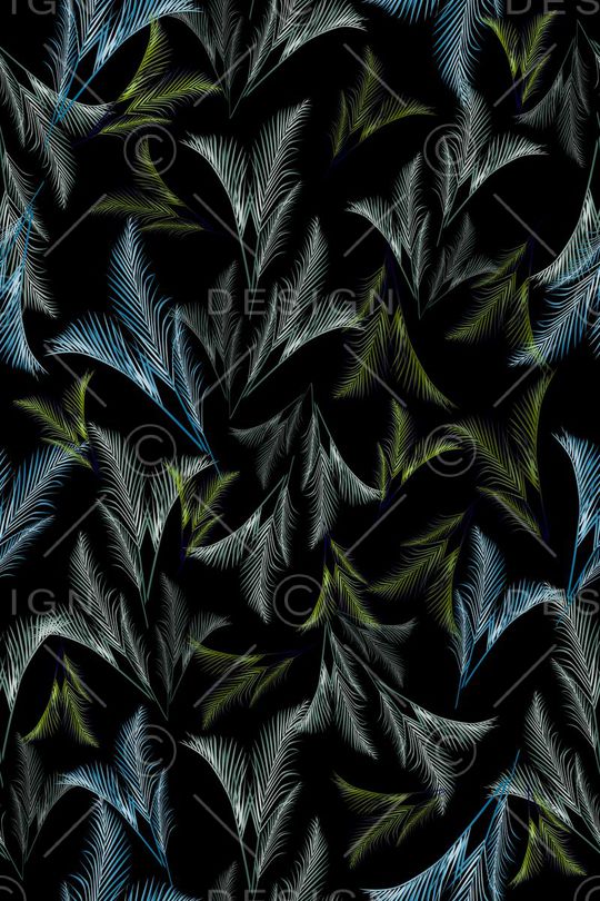 棕榈叶印花华亿平台图片