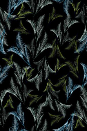 棕榈叶印花华亿平台图片