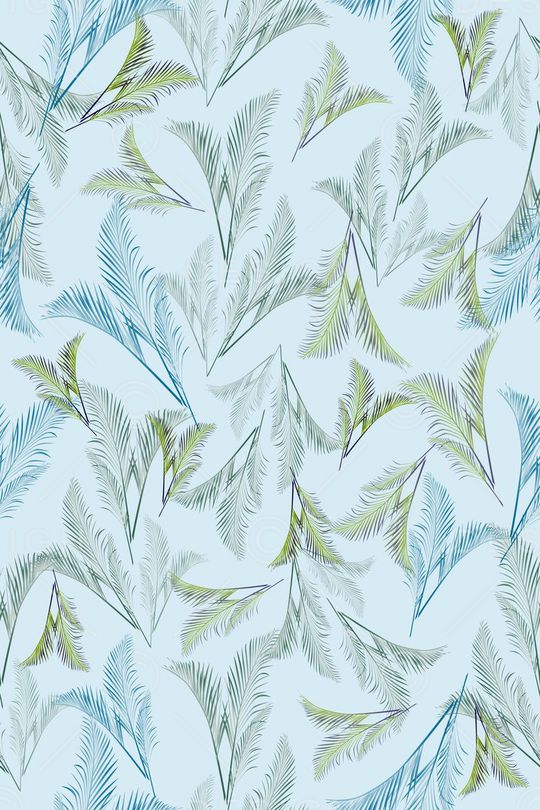 棕榈叶印花华亿平台图片