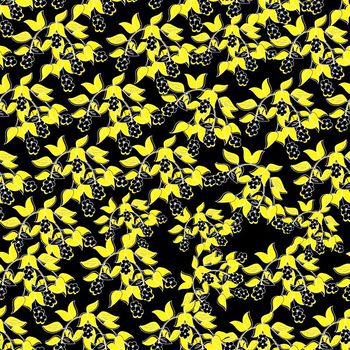 638413-小碎花叶子花朵黄