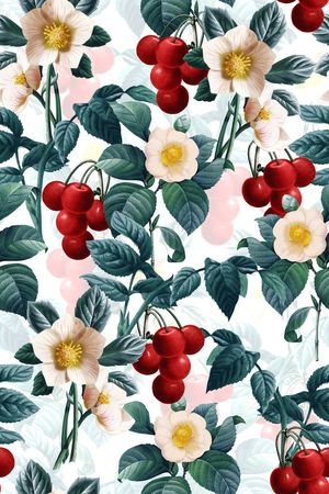 花枝花卉印花华亿平台图片