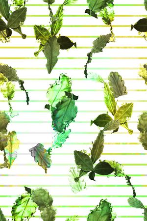 条纹几何印花华亿平台图片