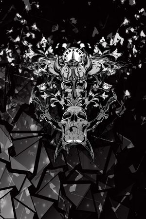 骷髅头印花华亿平台图片