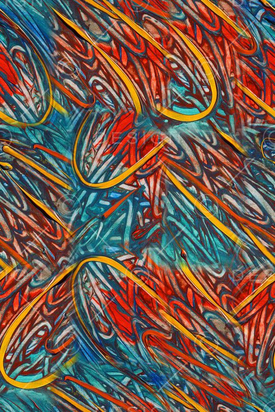 笔触印花华亿平台图片