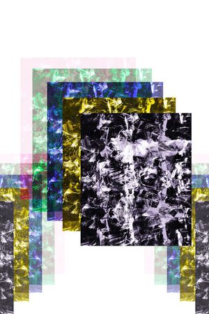 抽象几何印花华亿平台图片