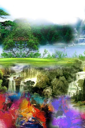 风景印花华亿平台图片